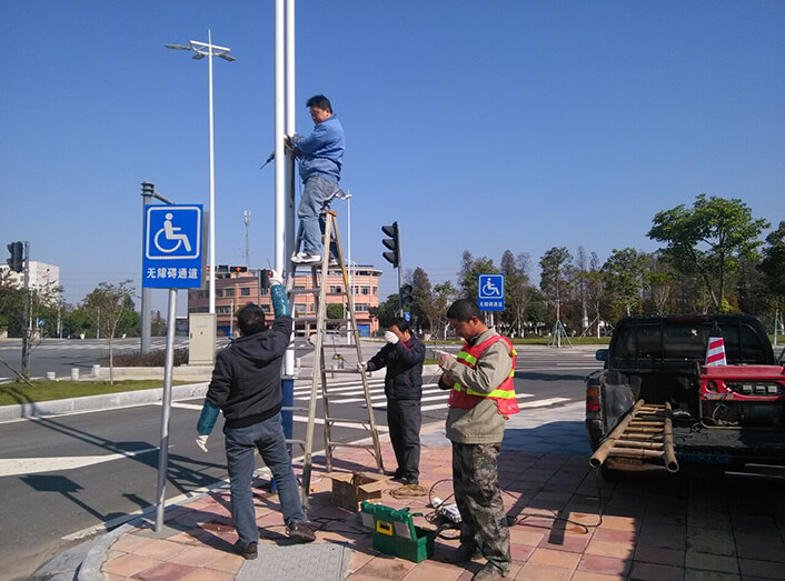 2016年1月25日 佛山順德電纜防盜項目-安裝現場